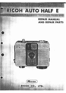 Ricoh Auto Half EF Printed Manual